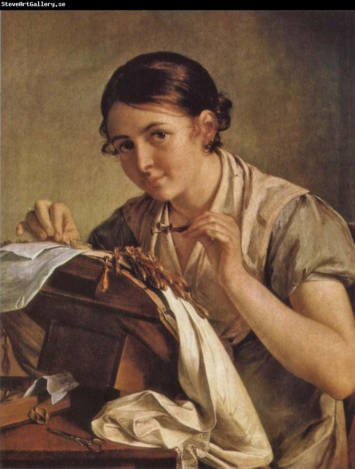 Vasily Tropinin Lacemaker